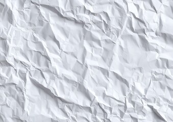 Fototapeta premium White paper texture with crumpled edges