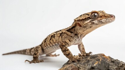 Naklejka premium Gargoyle Gecko on studio background