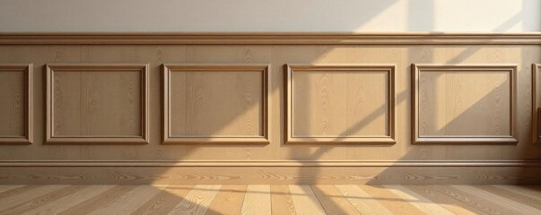 Subtle ash wood wainscoting texture Close-up view , rustic, detail