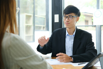 Business, job interview concept.