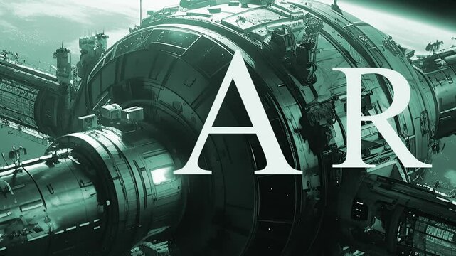 War in Space: Futuristic Space Station Orbits Earth in a 3D Rendered Title Sequence