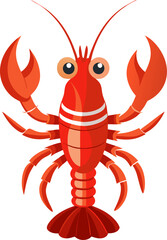 vector illustration of a crab