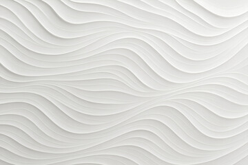 Abstract White Wave Pattern: The image is an artistic display of undulating waves, rendered in subtle gradations of pristine white, forming a compelling visual texture.