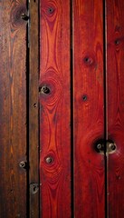 Richly colored, heavily knotted wood, showing age & wear, timber, knotty wood, detail