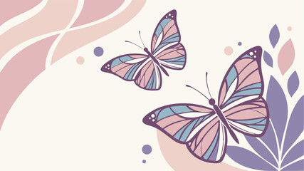 Fototapeta premium Elegant Butterfly Design Scalable Graphic for Branding and Logo Creation