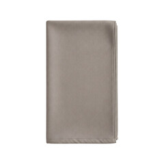Folded grey rectangular fabric napkin