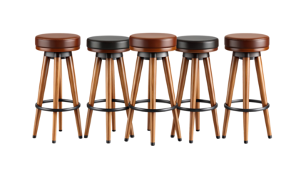 Bar chair on white background
