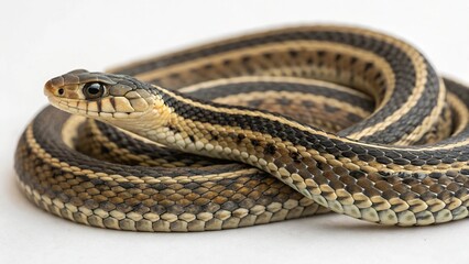 Fototapeta premium Garter Snake on studio background
