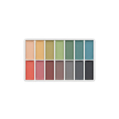 Color palette box with pastel shades