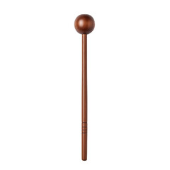 Wooden mallet percussion beater, isolated on transparent background