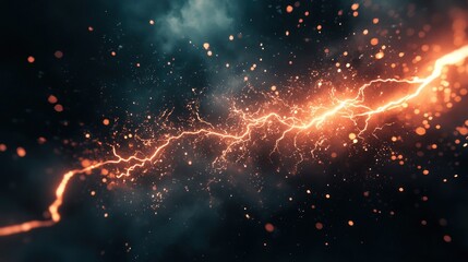 Fiery Electric Storm: A Digital Masterpiece