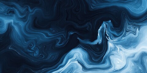 Obraz premium Abstract swirls of dark navy and beige