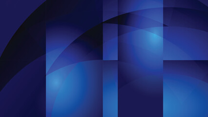 Abstract creative glowing light and shade on gradient blue background. Vector illustration.