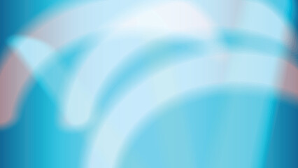 Abstract neon light curve stripe on gradient blue creative background. Vector illustration.