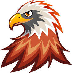 Obraz premium american eagle with red ribbon