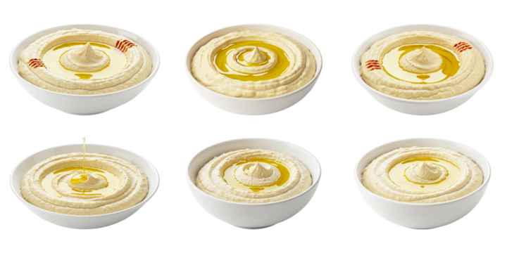 A delicious journey of hummus variations showcasing creamy textures and rich olive oil in bright