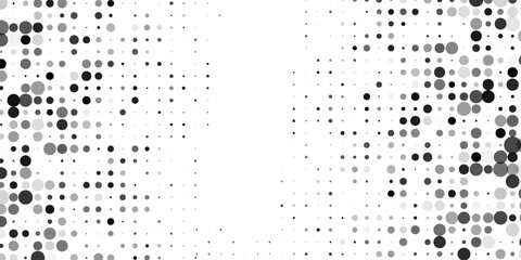 Abstract halftone gradient texture. Vanishing polka dot background. Repeating dots gradation modern simple abstract