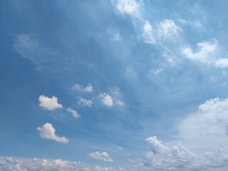 Open Blue With Wispy Clouds
