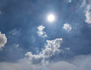 Radiant Sky With Cloud Curtain