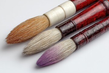 Fototapeta premium Three calligraphy brushes
