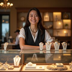 woman in restaurant