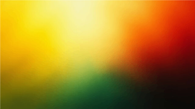 Abstract gradient background transitioning from yellow to green white orange red black a grainy texture, suitable for festive and creative designs. Use this vibrant backdrop for digital art.