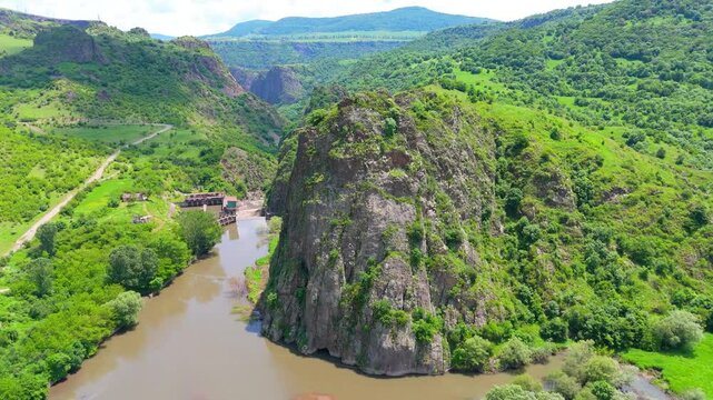 Arevatsag Canyon or Tsitsqar located in Lori region of Armenia 