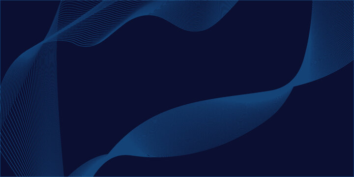 Dark blue background with a wavy lines