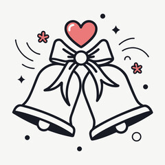 christmas bells vector illustration