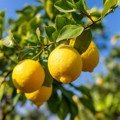 lemons on tree
