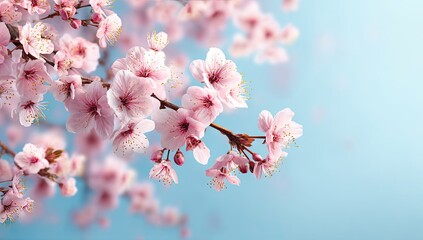 Obraz premium Spring background with cherry blossoms