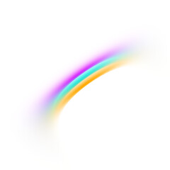 Colorful light effect gradient shape on transparent background