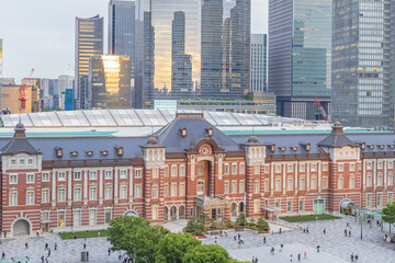 Tokyo Station at sunset, May 2025, Tokyo, Japan. 東京駅