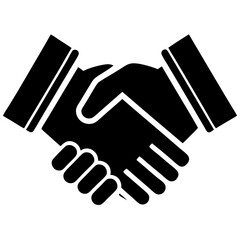 Obraz premium handshake vector illustration