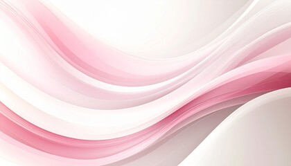 淡いピンクの優雅な曲線が描く抽象背景