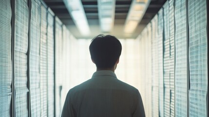 A data analyst studying cognitive bias in data interpretation. Featuring spreadsheets