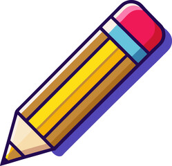 red pencil on white background