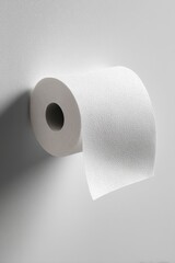 White wall with a roll of paper