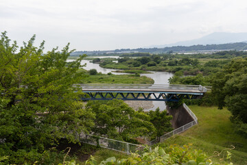 Overlooking the river from the top of the hill.