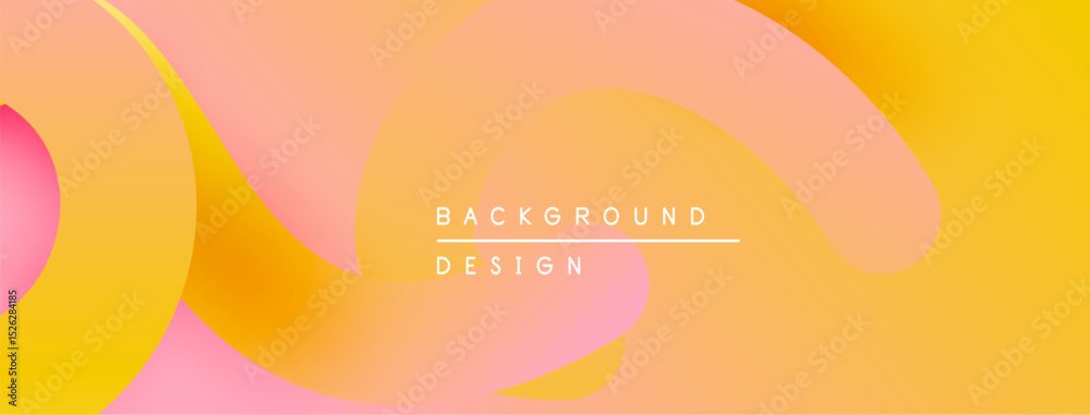 Aufkleber Abstract fluid shapes, warm colors blend. Soft gradients create modern background design. Minimalist aesthetic, inviting visual experience.
