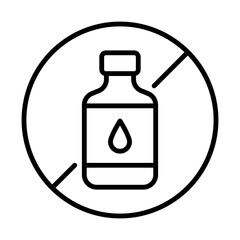 No Toxin label, representing safe and healthy products. Symbolizes items formulated without harmful toxins or chemicals