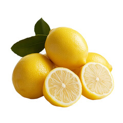 lemon on white background