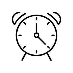 Clock displaying time with visible hour and minute hand, ideal for illustrating punctuality and time management skills