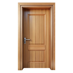 Fototapeta premium Interior Wooden Door: Modern Panel Design for Home or Office