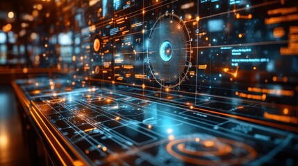 Futuristic Interactive Display