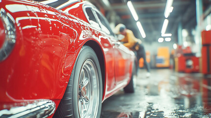 Auto body repair specialist diligently repairs dents in your car's fenders, ensuring a flawless restoration
