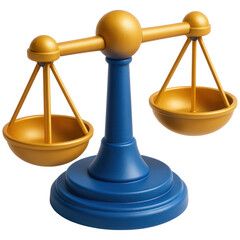 Scales of Justice Balance on Transparent Background Law Legal System Fairness Equality Judgement Courtroom Symbol