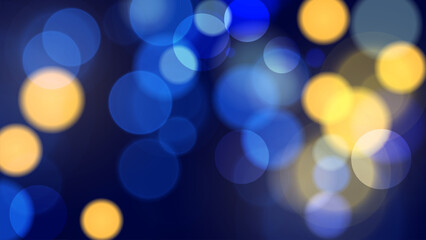 Bokeh lights. City night. Abstract light effect. Blurred circle shapes. Vector illustration.	