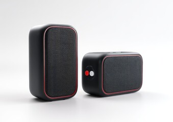 Black modern wireless speaker
