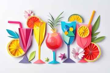 Obraz premium Cocktail food art confectionery.